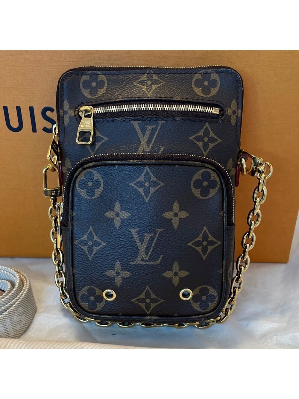 Louis Vuitton Monogram Utility Phone Sleeve Bag